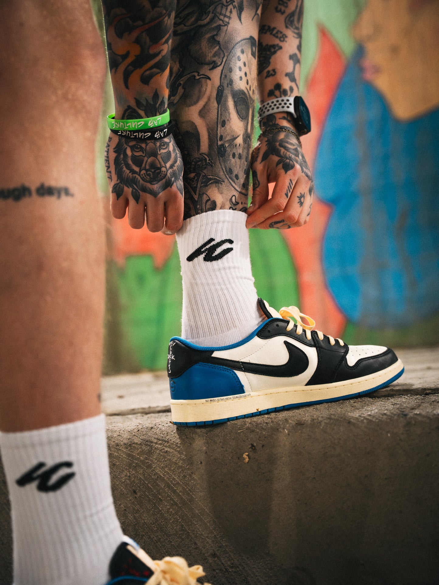 LC CREW SOCK - WHITE